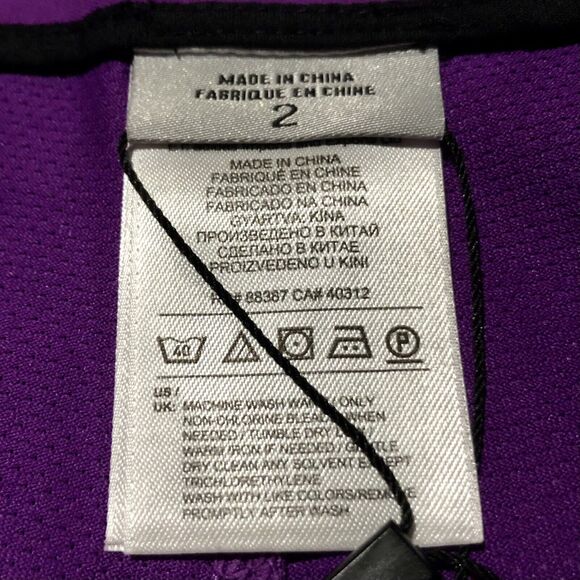 Adidas Golf Skort 2 ClimaCool Purple White Back Pocket Side Zip - Picture 11 of 12